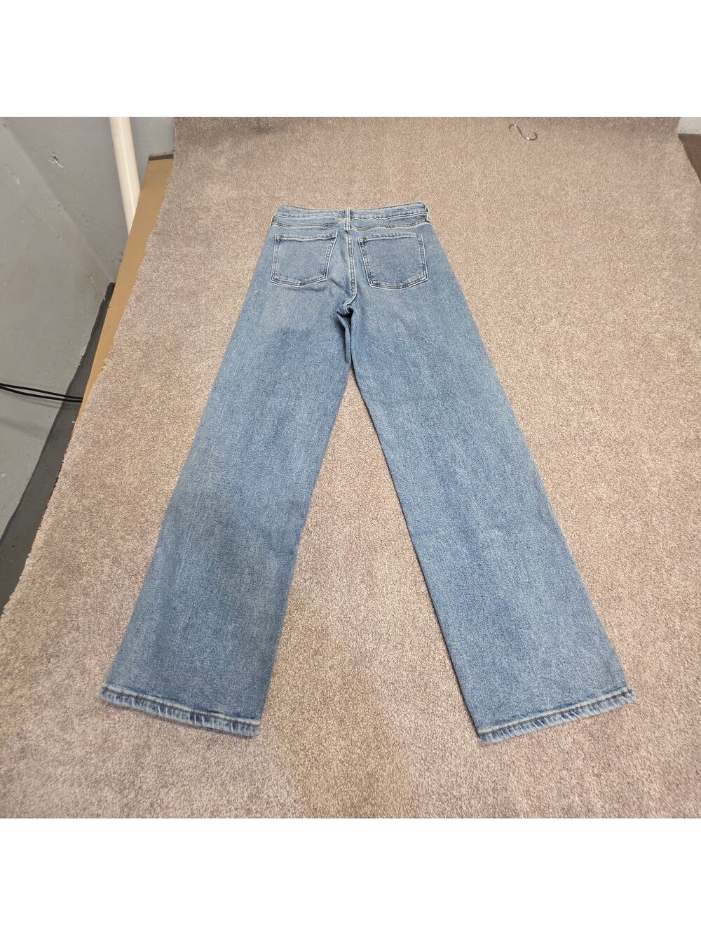 Relaxed Loose fit Barrel LegOld Navy Sky-Hi Wide Leg Jeans sz 6 Extra High Rise